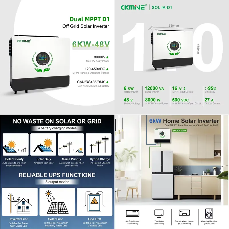 Off Grid Solar Inverter 48V 6000W - Hot Sale Wholesale Dual MPPT Solar