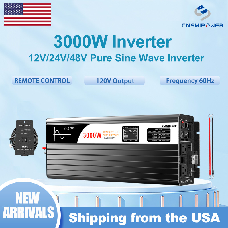 Inverter Pure Sine Wave 60Hz 120V 3000W - 3000W Pure Sine Wave Inverter 12V