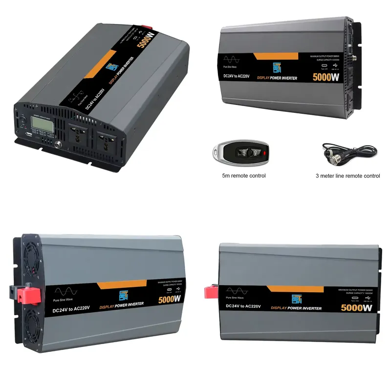 Off Grid Solar Inverter 48V 6000W - for Reverse DC 12V 24V 48V