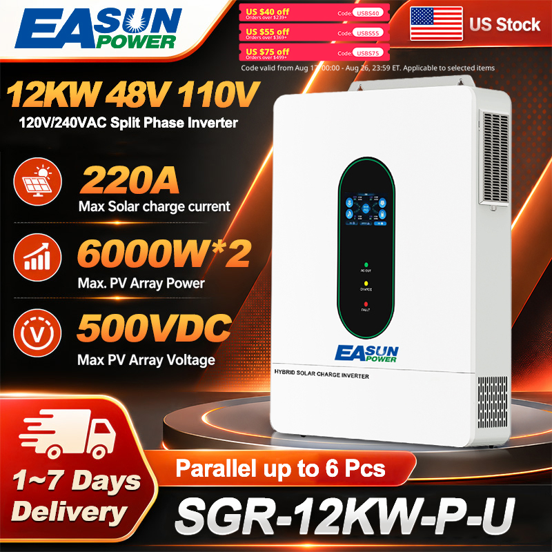 EASUN POWER 12KW Split Phase S - Grid Tie Inverter Limiter 2000W ulasan dan harga