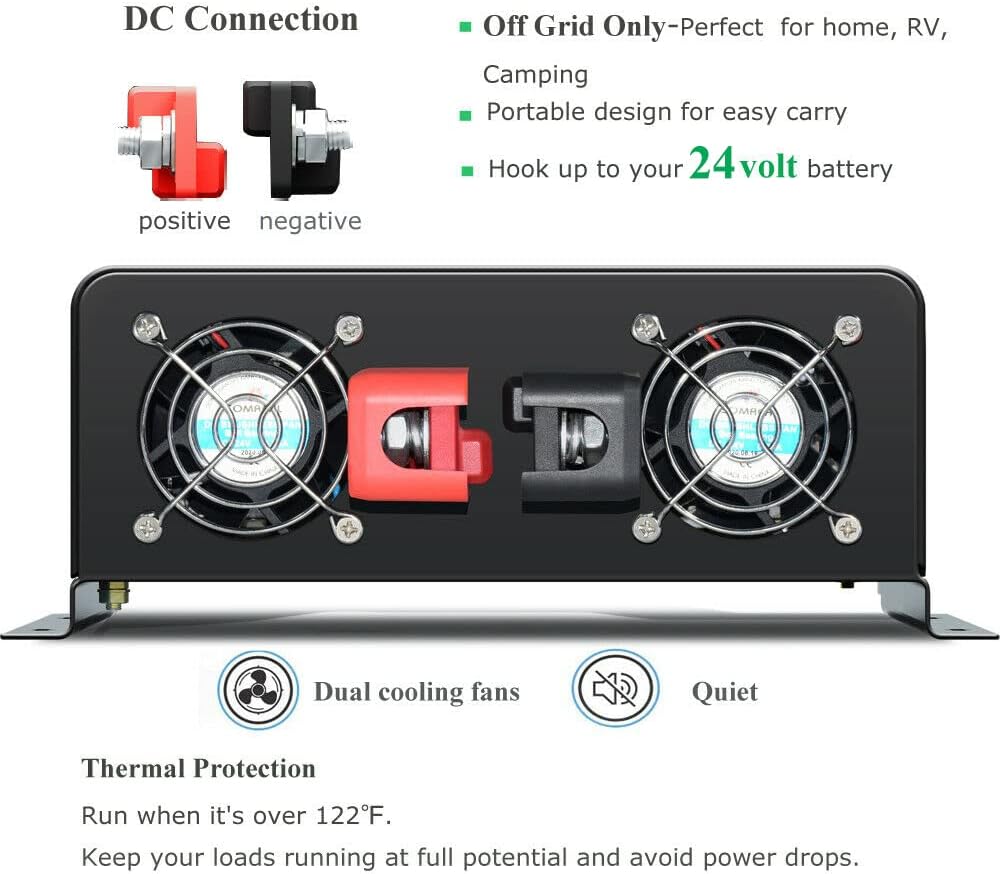 3000W Pure Sine Wave Solar Pow - Inverter Pure Sine Wave 60Hz 120V 3000W ulasan dan harga